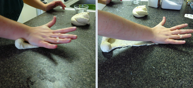 Blackberry Tart: Kneading the crust dough