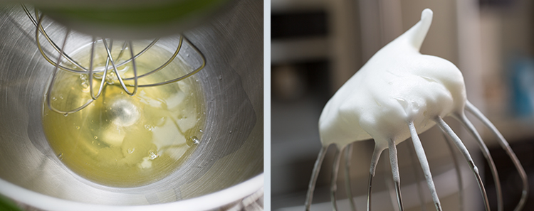 Japanese Pancakes: Preparing the egg whites