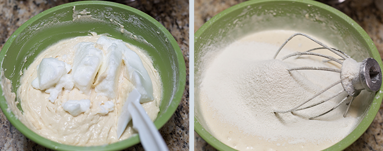 Japanese Pancake: Mixing the batter