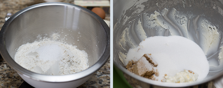 Chocolate Chip Cookie: Preparing the flour and butter mixture