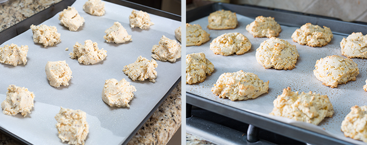 Cheesy Cassava Rolls: Baking the rolls