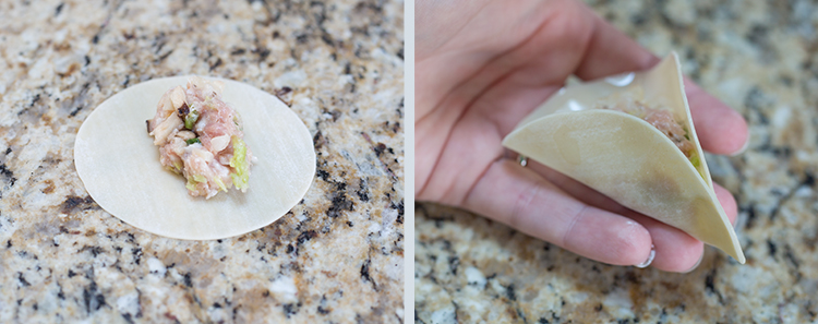 Dragon Heart Dumplings: Making the dumplings