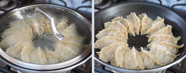 Dragon Heart Dumplings: Steaming the dumplings