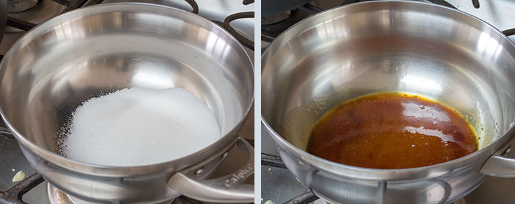 Mote Con Taka Berry: Making the caramel