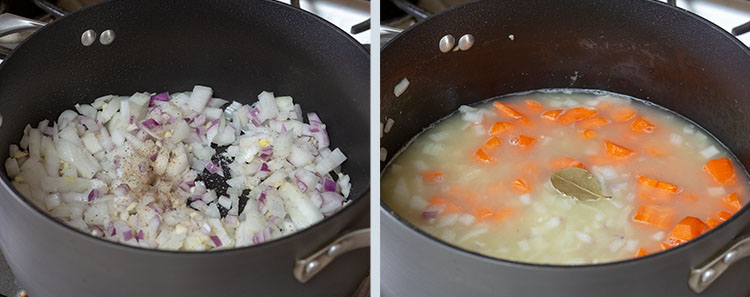 Making katsu curry